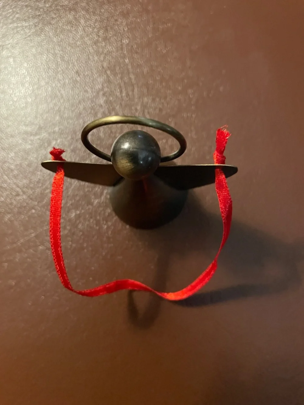 VTG Republic Ent Metal Angel Bell Christmas Ornament